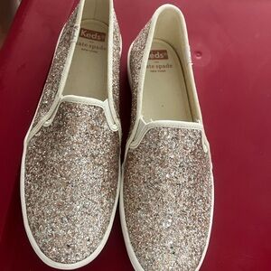 Kate Spade Glittery Slip-On Sneakers